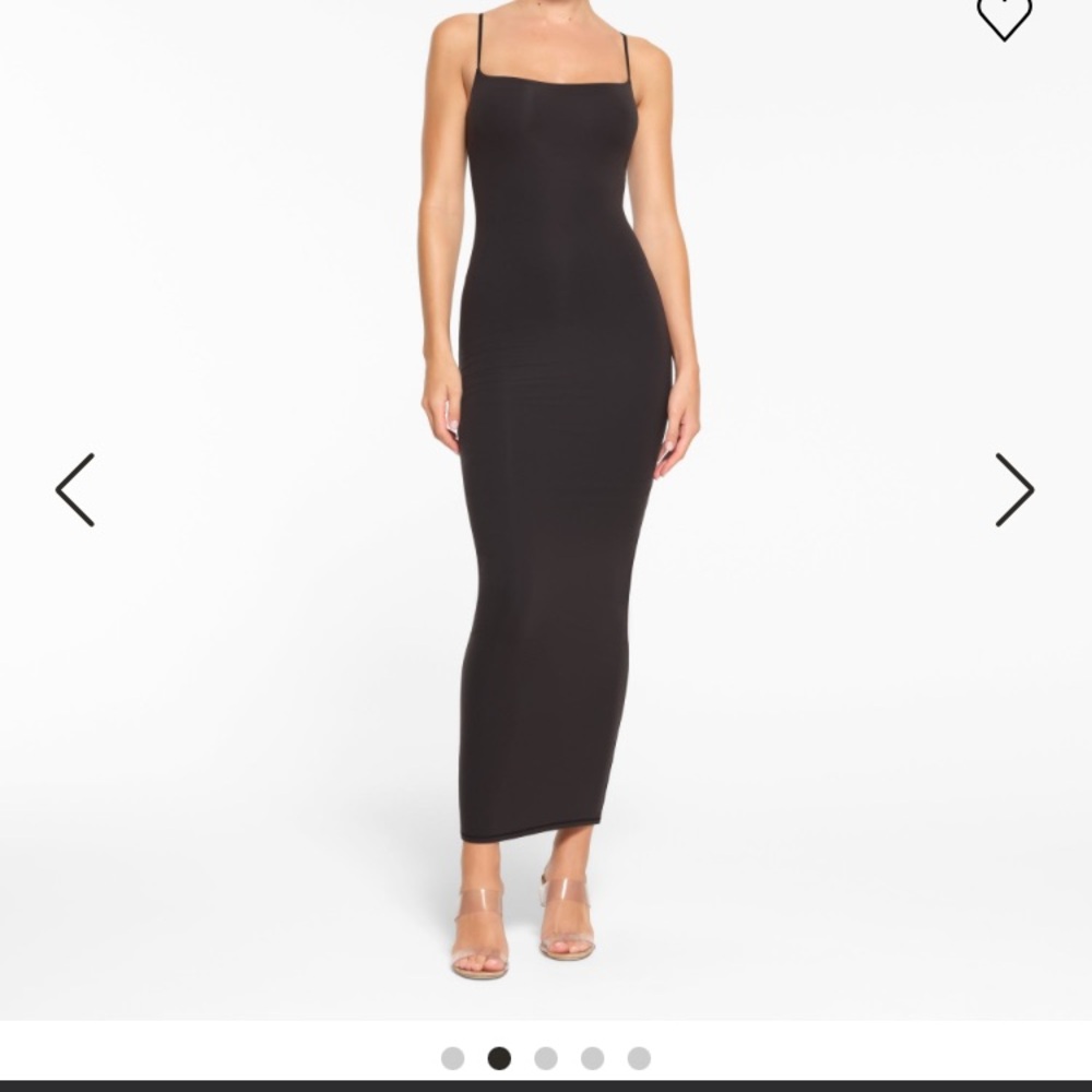 Skims black long dress size large